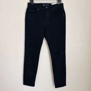 Everlane Uniform Mens Black Jeans 32x30 Skinny High Stretch Organic Performance